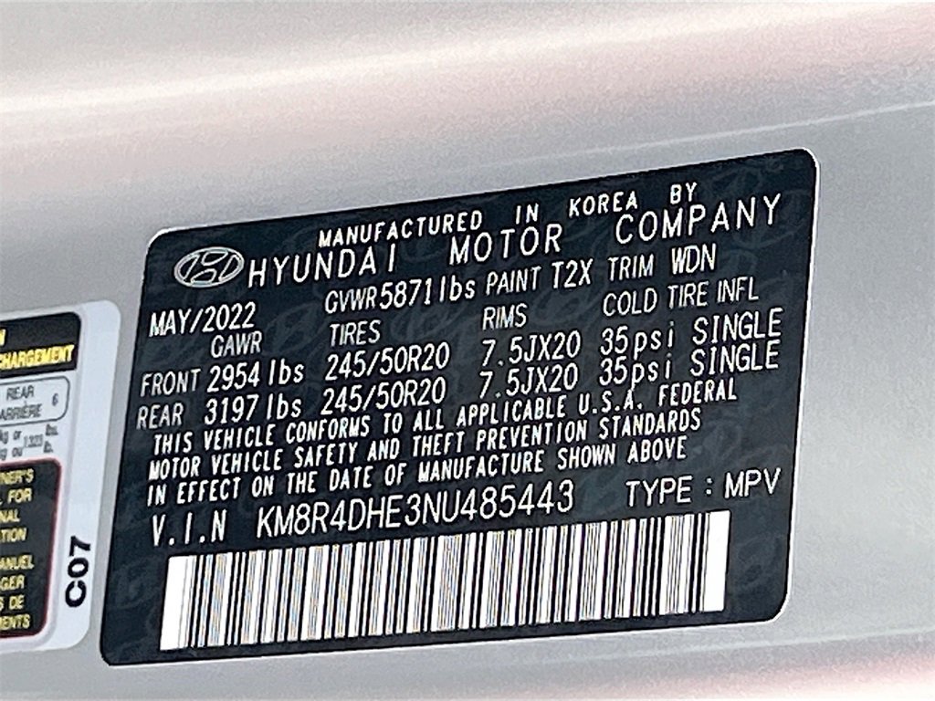 Used 2022 Hyundai Palisade SEL w/ 8P Bench Seat Package image 35