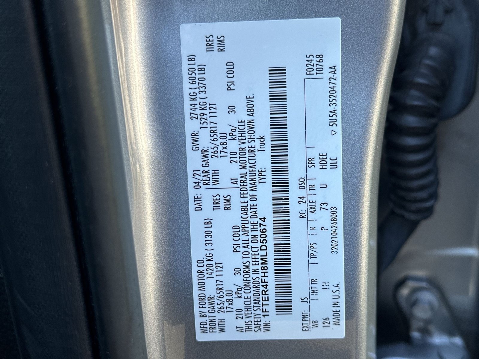 Certified 2021 Ford Ranger XLT w/ Equipment Group 302A High AWD/4WD image 29