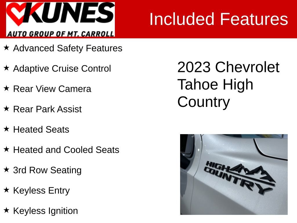 Used 2023 Chevrolet Tahoe High Country w/ Max Trailering Package image 3