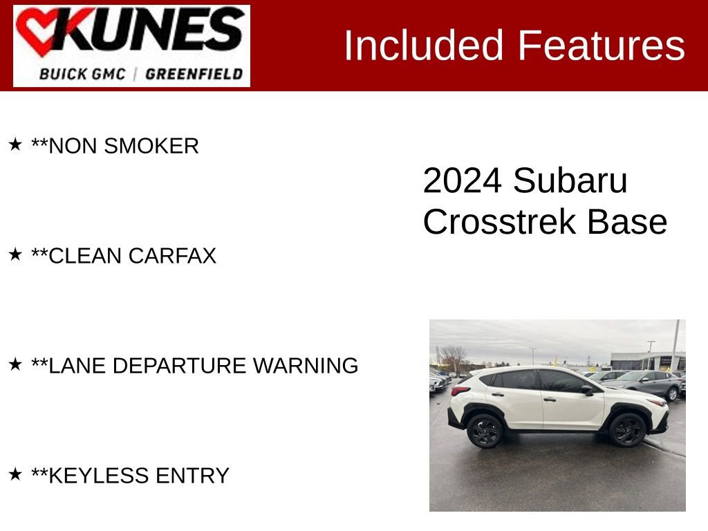 Used 2024 Subaru Crosstrek 2.0i image 3