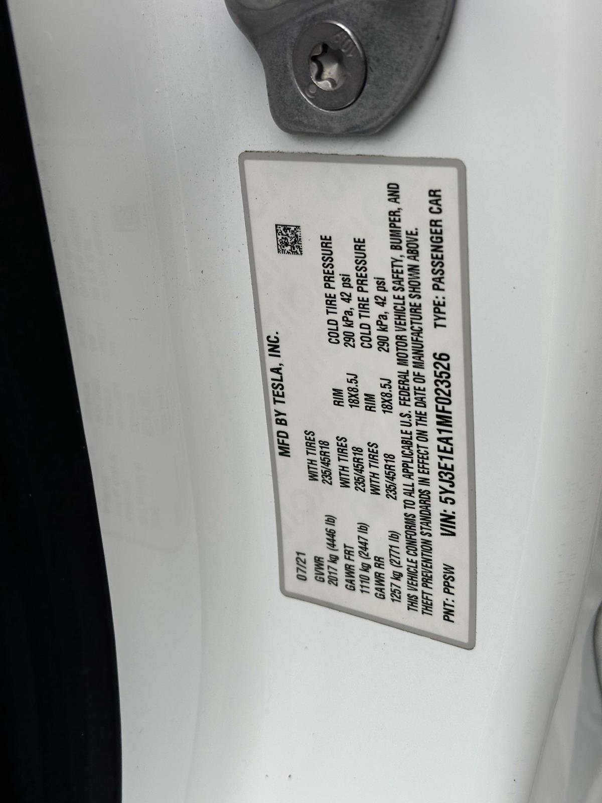 Used 2021 Tesla Model 3 Standard Range Plus RWD image 16