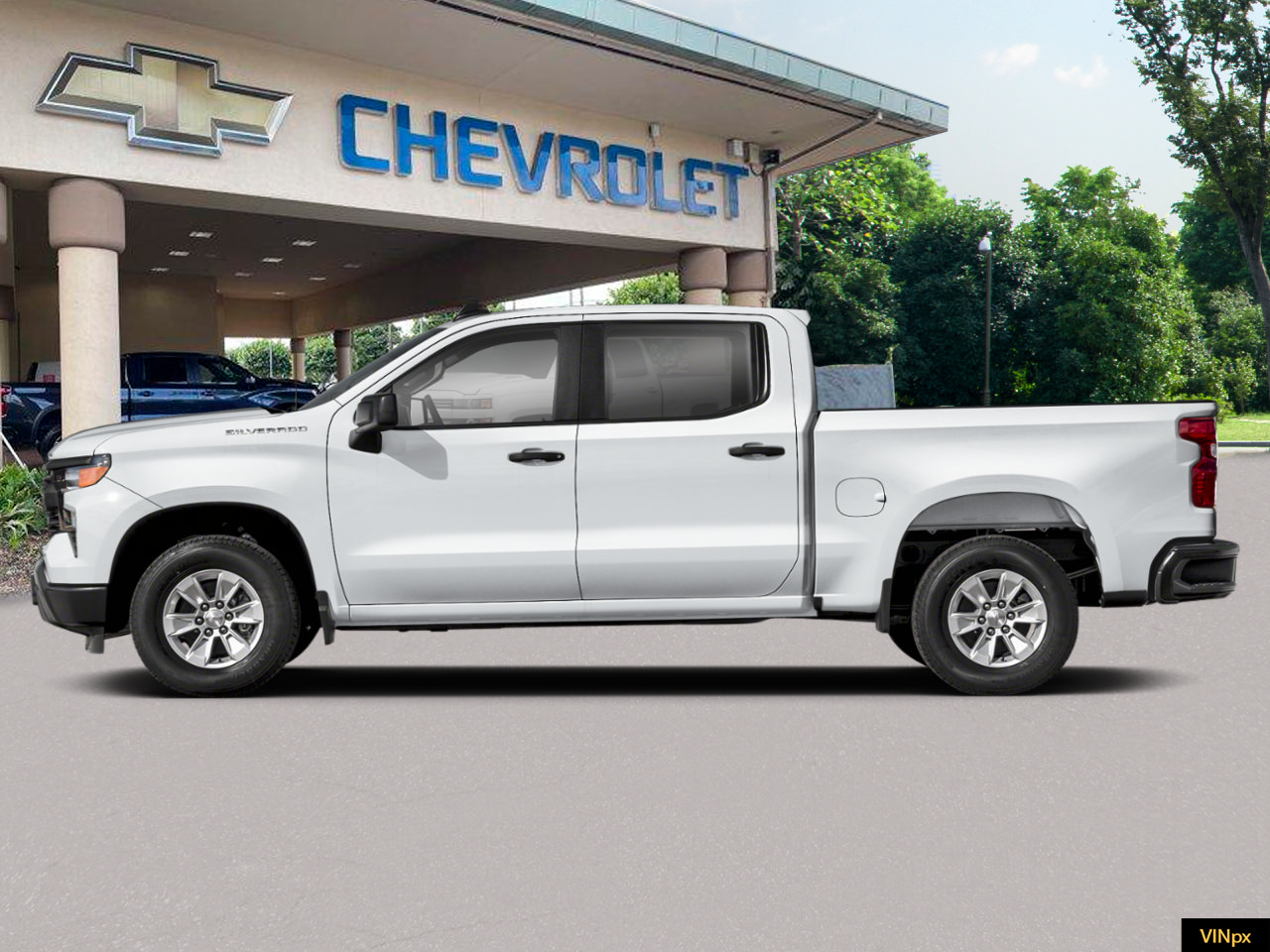 New 2026 Chevrolet Silverado 1500 Custom w/ Turbomax Blackout Package RWD image 3