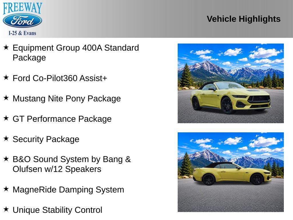 Certified 2025 Ford Mustang GT Premium w/ GT Performance Package RWD image 4