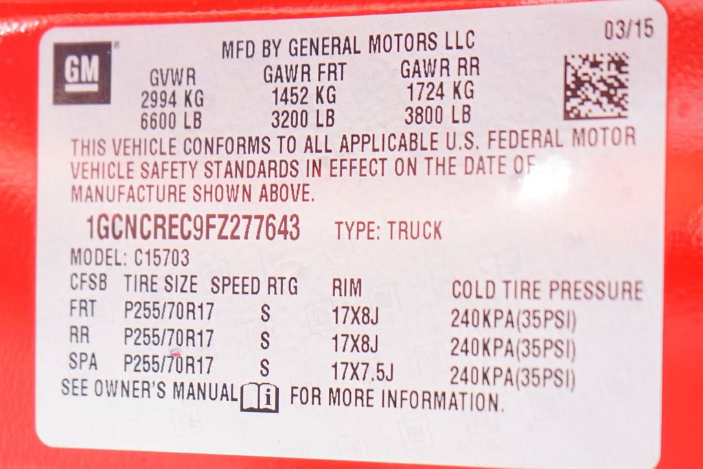 Used 2015 Chevrolet Silverado 1500 LT w/ LT Convenience Package RWD image 43