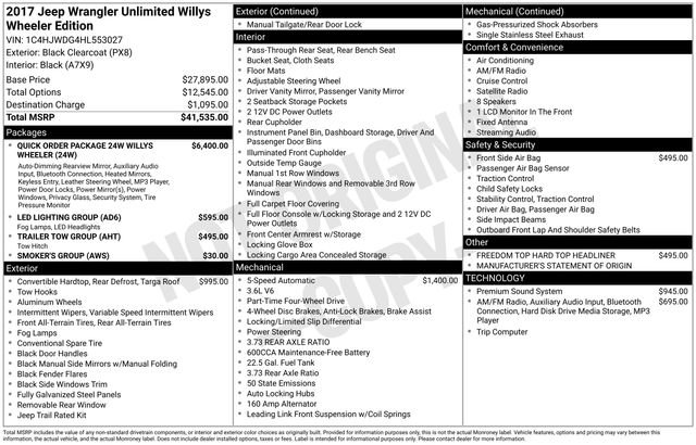 Used 2017 Jeep Wrangler Unlimited Sport image 4