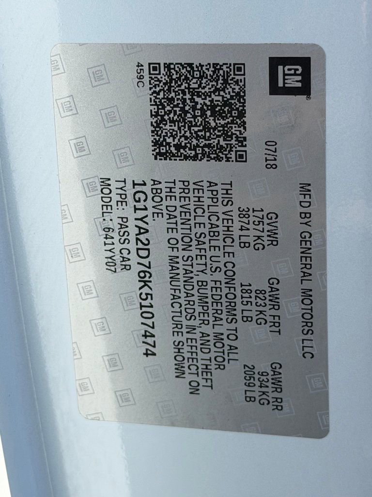 Used 2019 Chevrolet Corvette Stingray Coupe w/ 1LT image 22