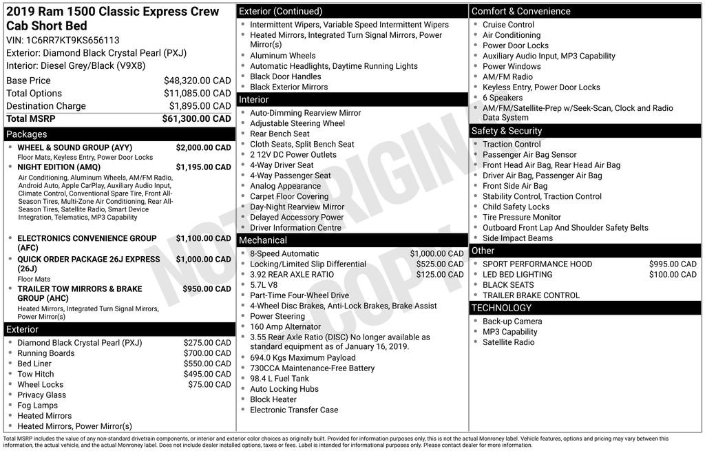 Used 2019 RAM 1500 Express w/ Wheel & Sound Group AWD/4WD image 4