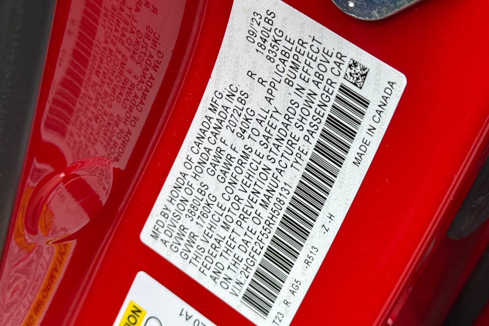 Certified 2024 Honda Civic Sport image 23