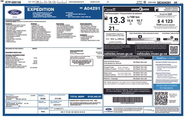 Used 2025 Ford Expedition Platinum w/ Driver's Package AWD/4WD image 5