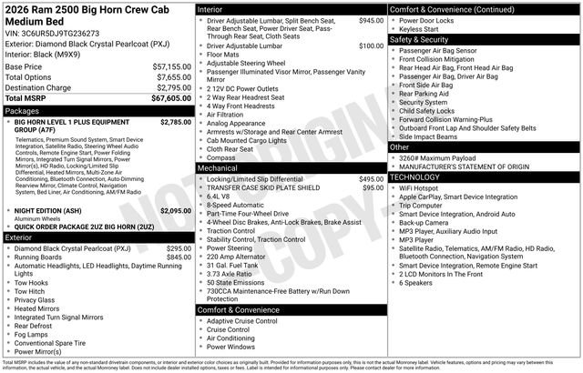 Used 2026 RAM 2500 Big Horn AWD/4WD image 20