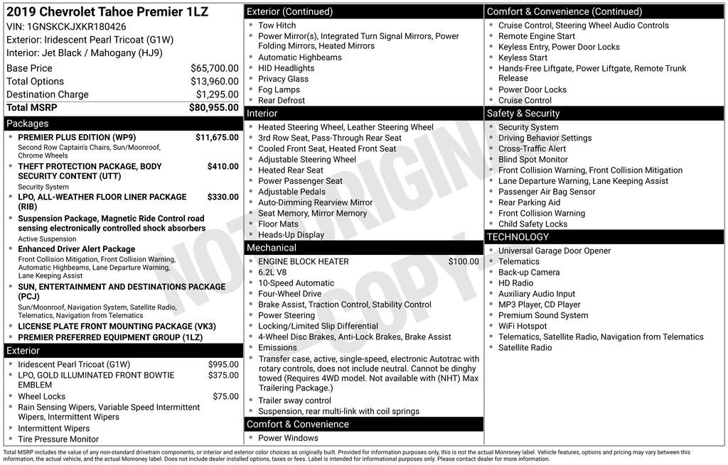 Used 2019 Chevrolet Tahoe Premier w/ Premier Plus Edition AWD/4WD video 2