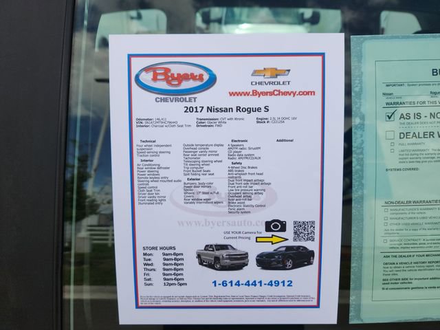 Used 2017 Nissan Rogue S FWD image 11