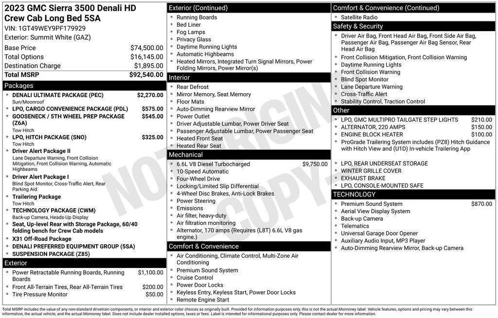 Used 2023 GMC Sierra 3500 Denali w/ Denali Ultimate Package image 69