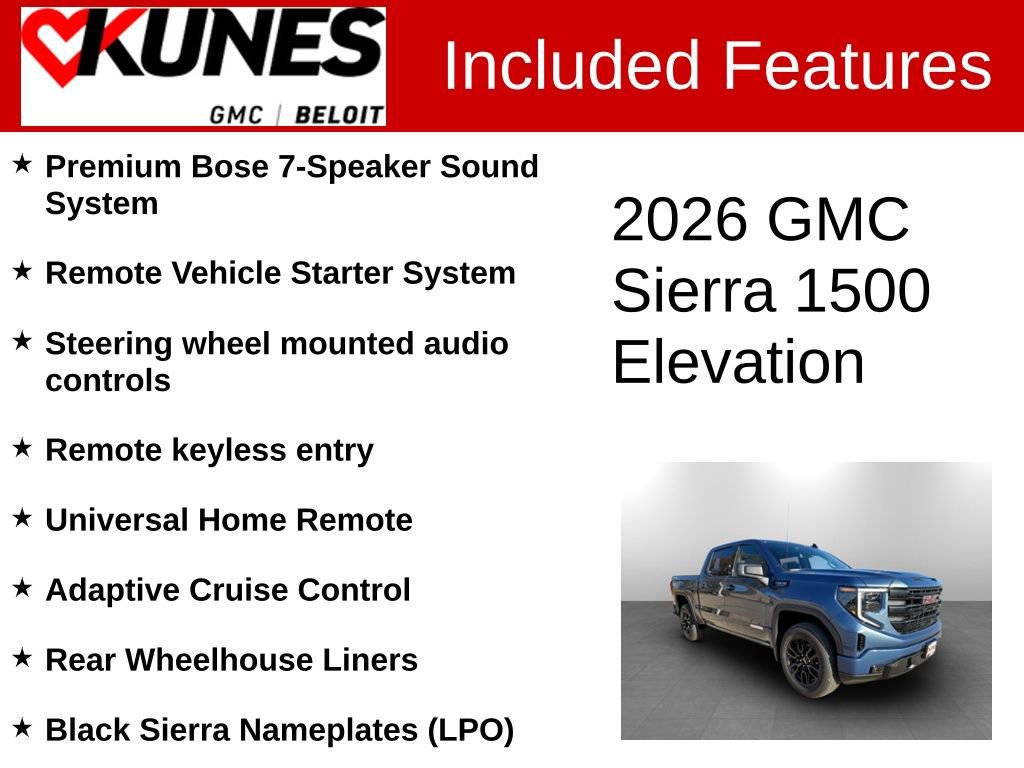 New 2026 GMC Sierra 1500 Elevation image 3