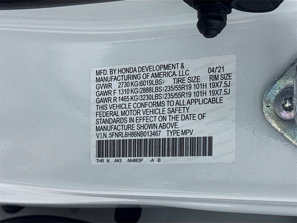 Used 2022 Honda Odyssey Touring image 35