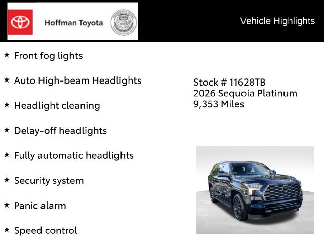 Certified 2026 Toyota Sequoia Platinum AWD/4WD image 36