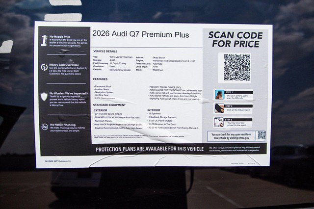 Certified 2026 Audi Q7 3.0T Premium Plus w/ Premium Plus Package AWD/4WD image 30