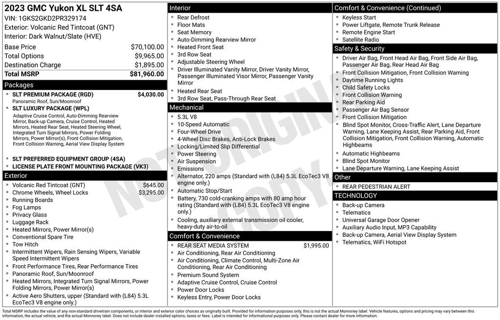 Certified 2023 GMC Yukon XL SLT w/ SLT Premium Package AWD/4WD image 41