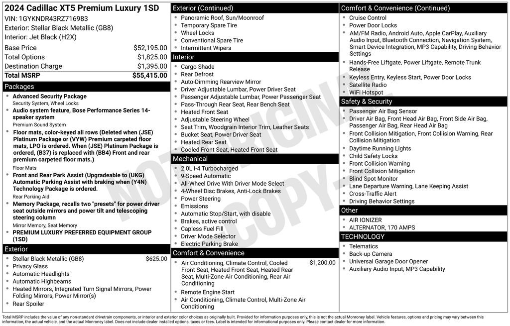 Certified 2024 Cadillac XT5 Premium Luxury image 13