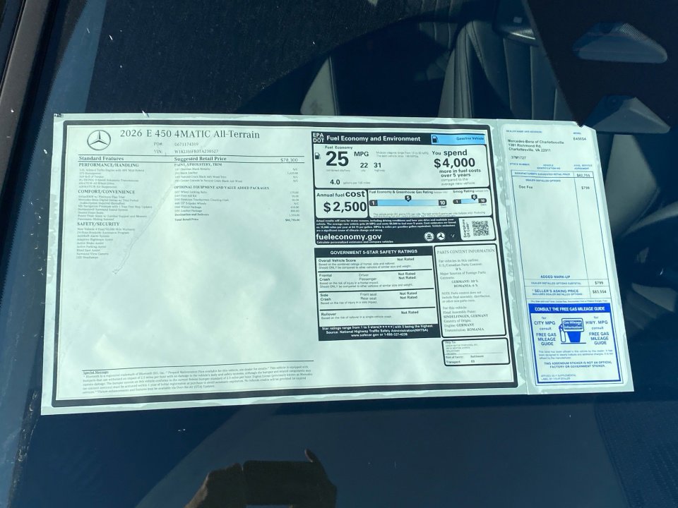 New 2026 Mercedes-Benz E 450 4MATIC All-Terrain Wagon image 33