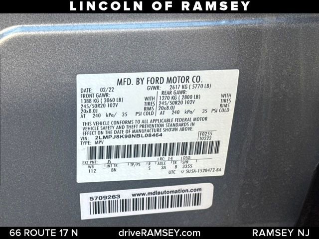 Used 2022 Lincoln Nautilus Reserve image 28