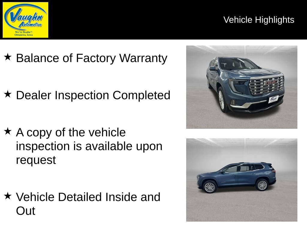 Used 2026 GMC Acadia Denali w/ Super Cruise Package AWD/4WD image 2