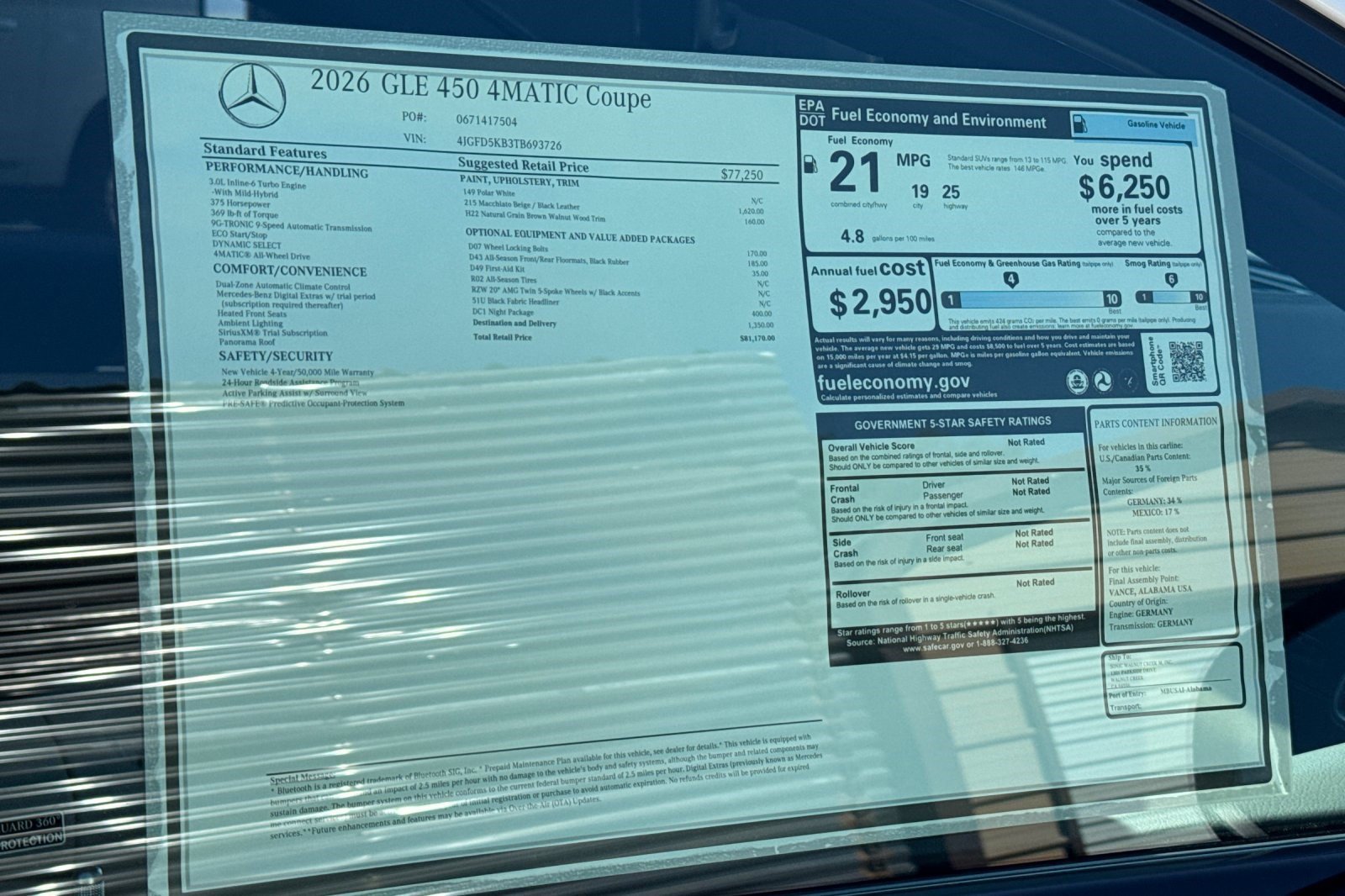 New 2026 Mercedes-Benz GLE 450 4MATIC Coupe image 30