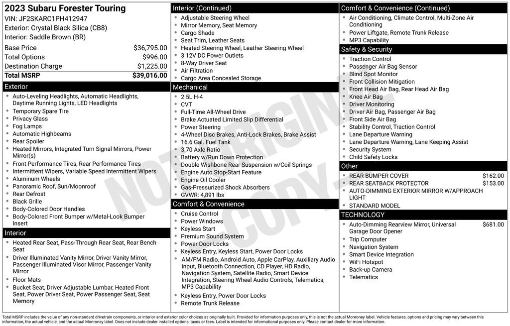 Used 2023 Subaru Forester Touring image 19