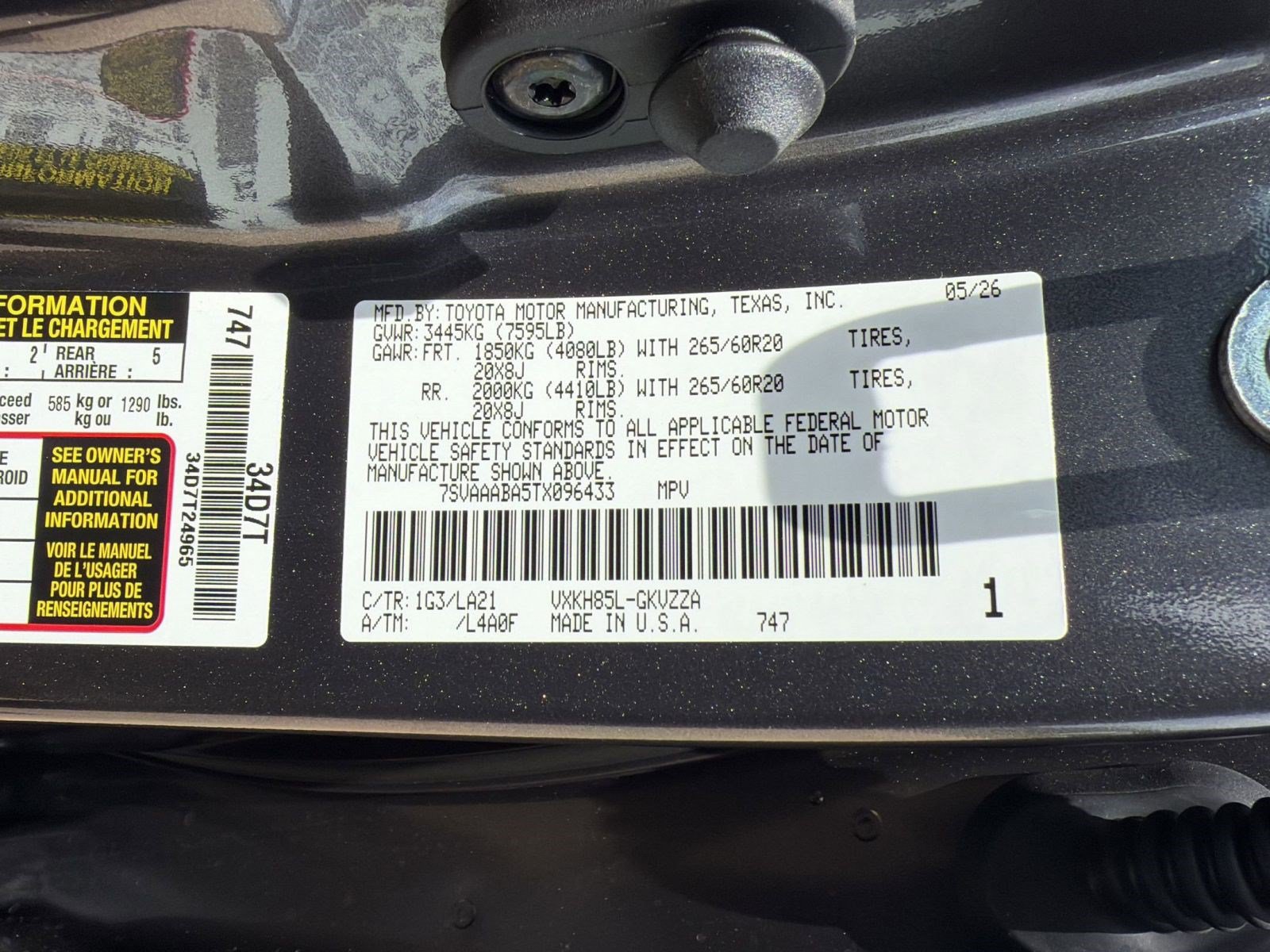 New 2026 Toyota Sequoia Platinum AWD/4WD image 21