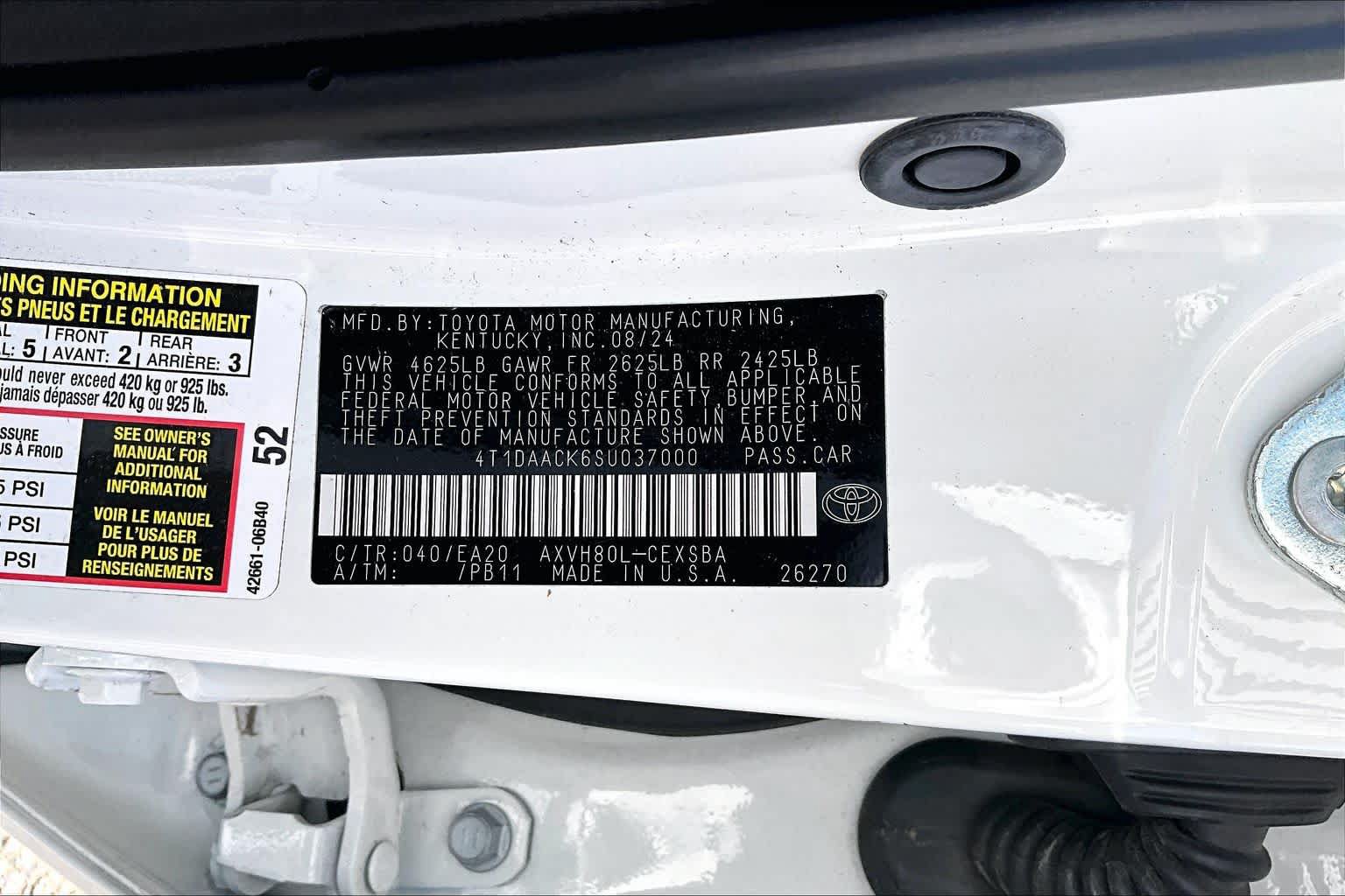 Certified 2025 Toyota Camry SE FWD image 36