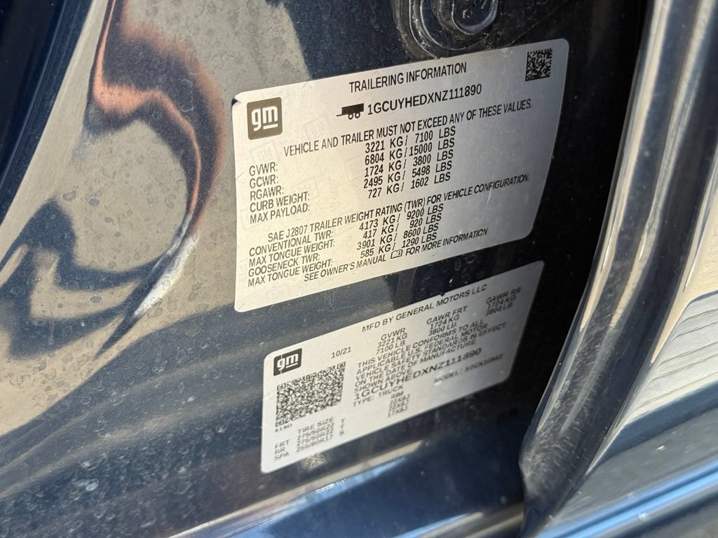 Used 2022 Chevrolet Silverado 1500 High Country w/ LPO, Dark Essentials Package AWD/4WD image 12