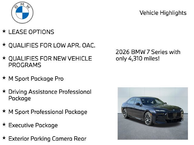 Used 2026 BMW 760i xDrive w/ Executive Package AWD/4WD image 9