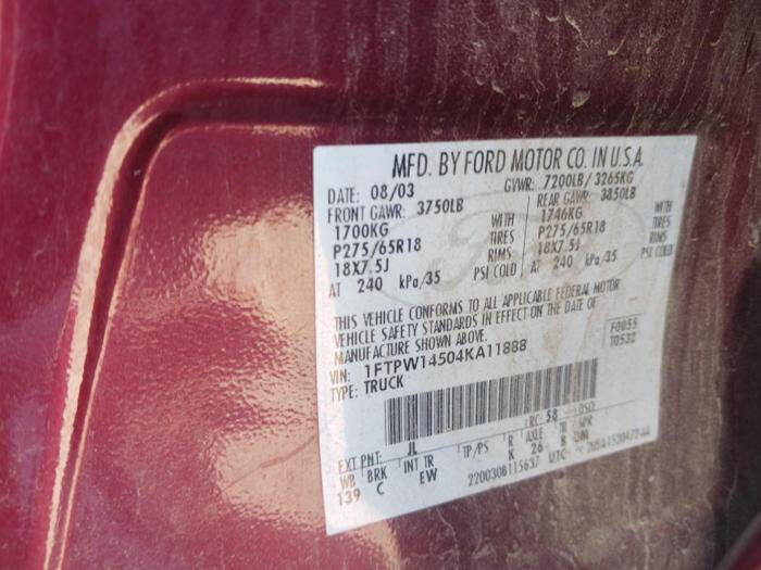 Used 2004 Ford F150 XLT AWD/4WD image 37