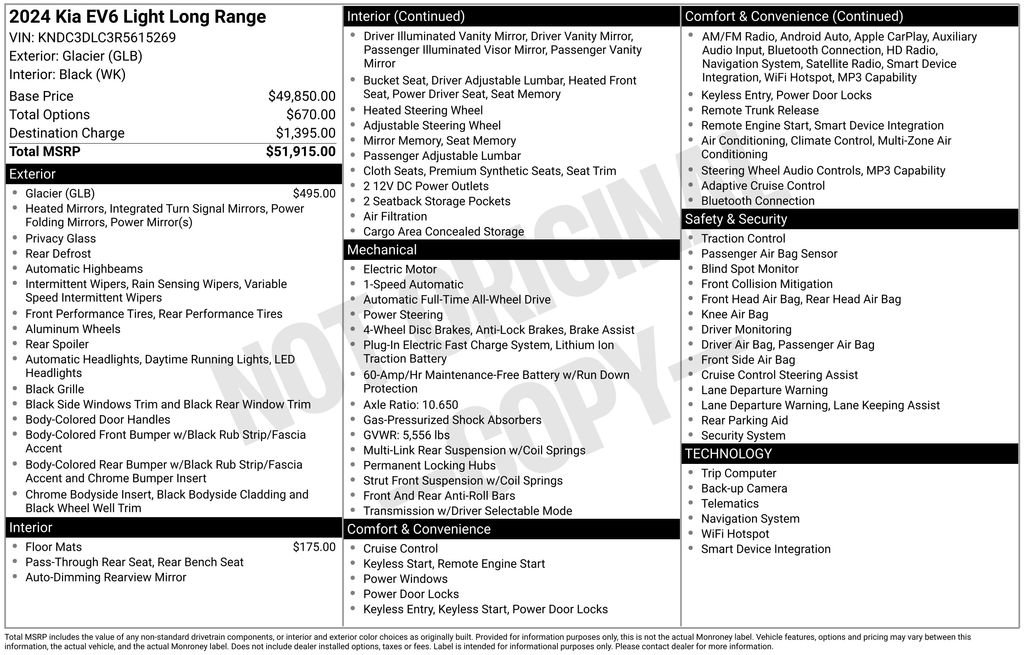Certified 2024 Kia EV6 Light image 10