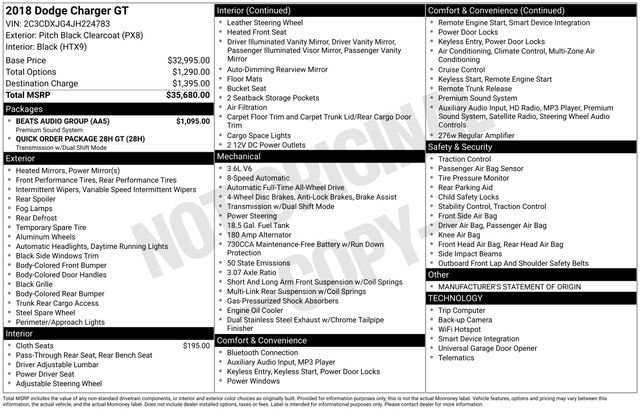 Used 2018 Dodge Charger GT w/ Beats Audio Group image 7