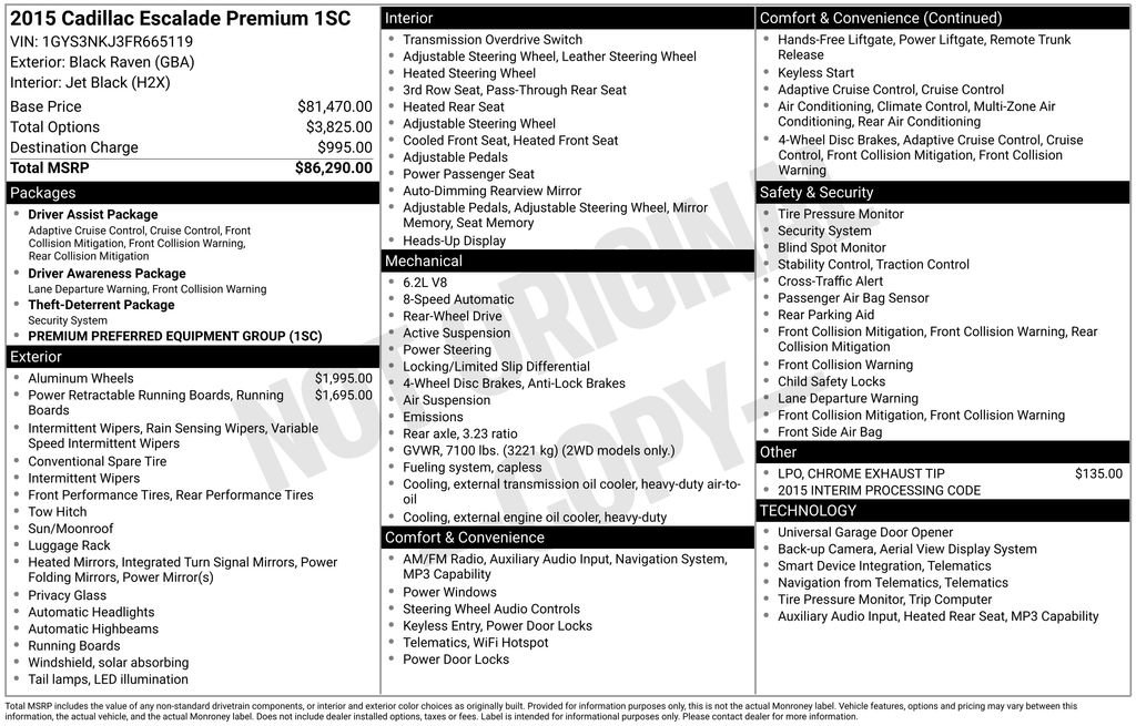 Used 2015 Cadillac Escalade Premium image 6