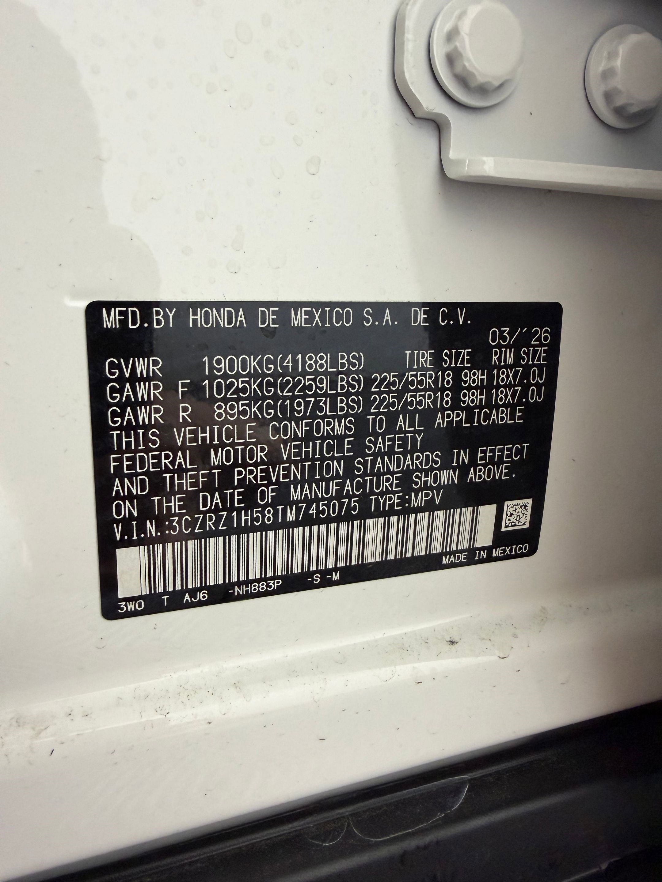 New 2026 Honda HR-V Sport image 17