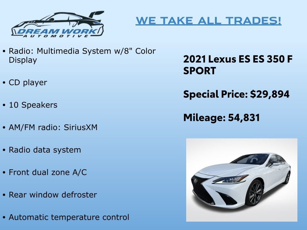 Used 2021 Lexus ES 350 F Sport video 2