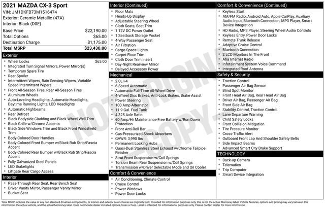 Used 2021 MAZDA CX-3 Sport image 5