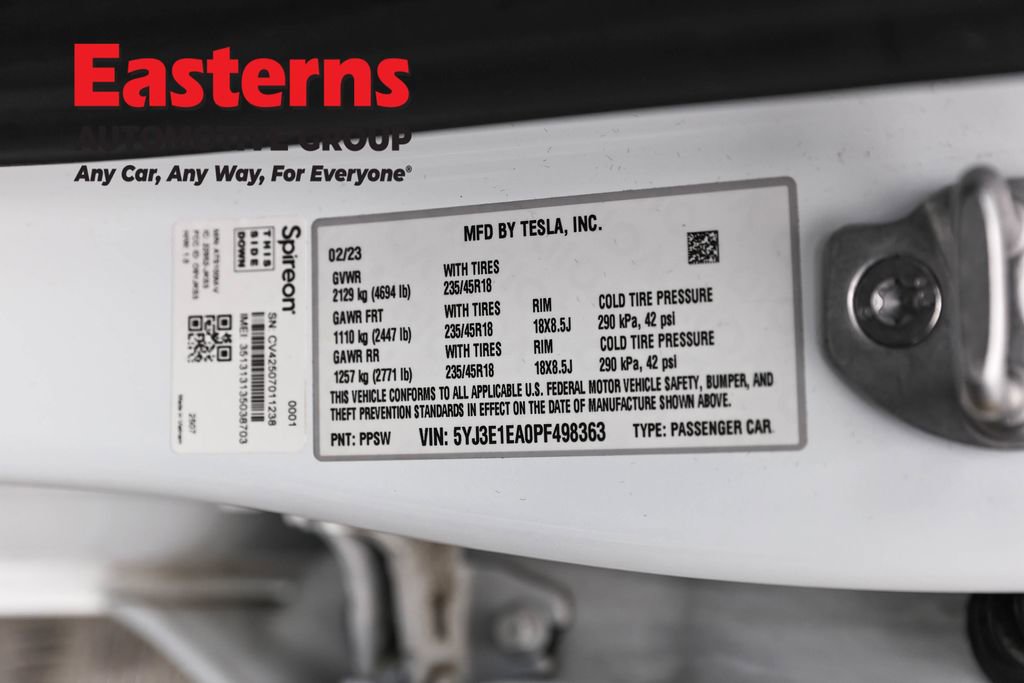 Used 2023 Tesla Model 3 Standard Range image 34