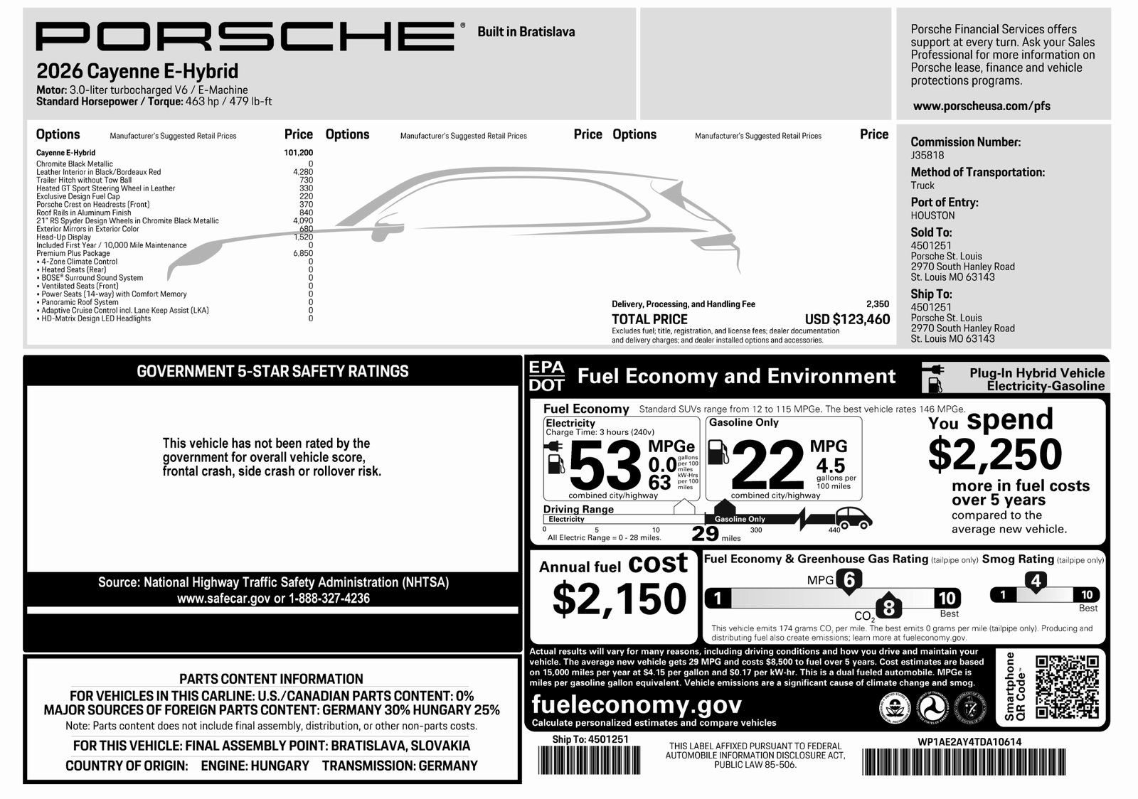 Certified 2026 Porsche Cayenne E-Hybrid AWD/4WD image 48