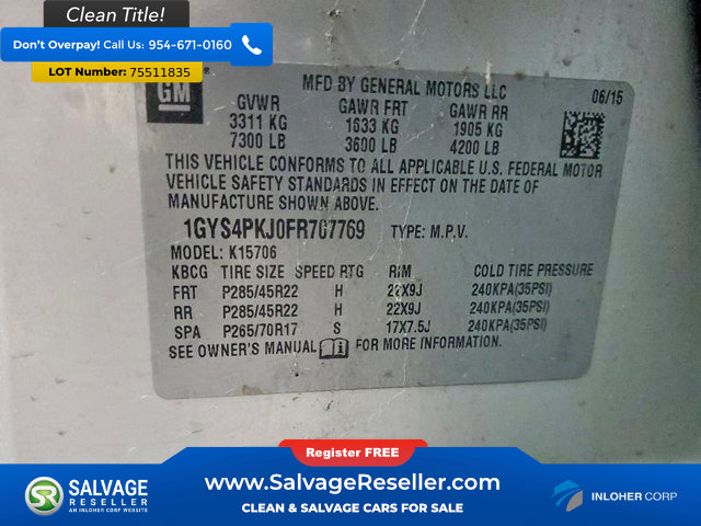 Used 2015 Cadillac Escalade Platinum image 17