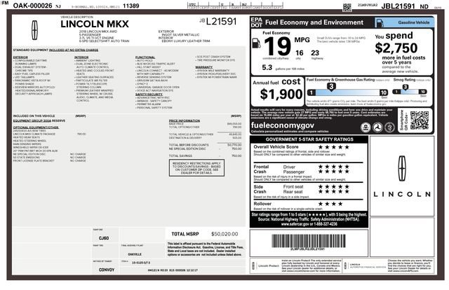 Used 2018 Lincoln MKX Reserve w/ Lincoln MKX Climate Package image 13