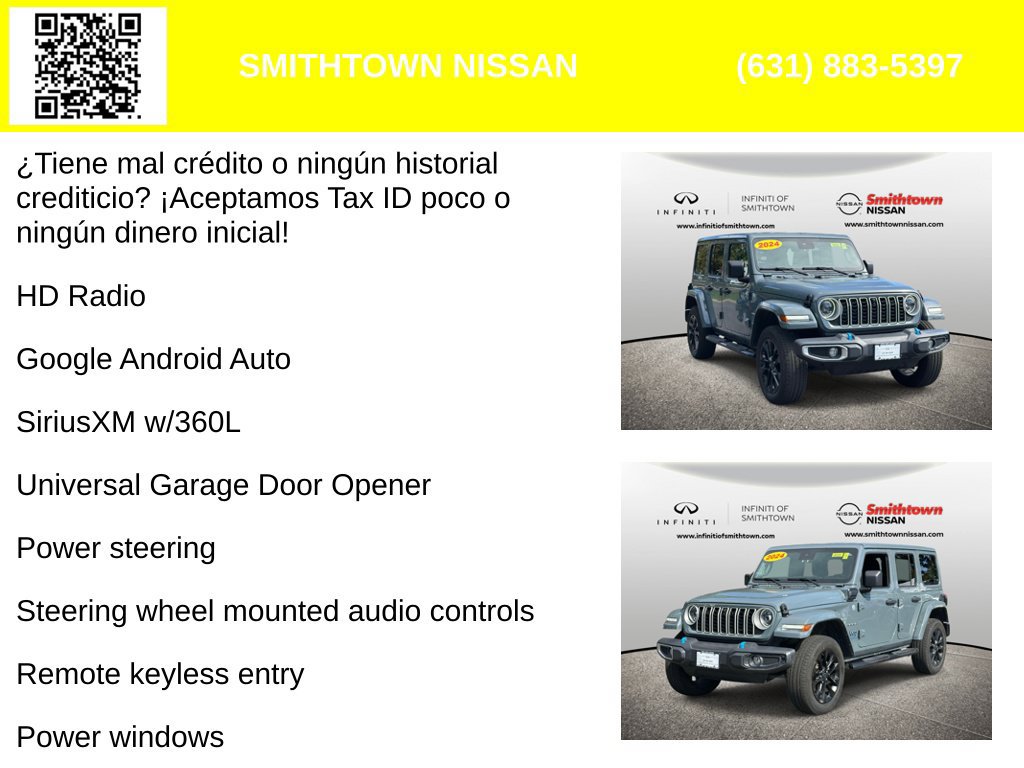 Used 2024 Jeep Wrangler Unlimited Sahara w/ Technology Group AWD/4WD image 4