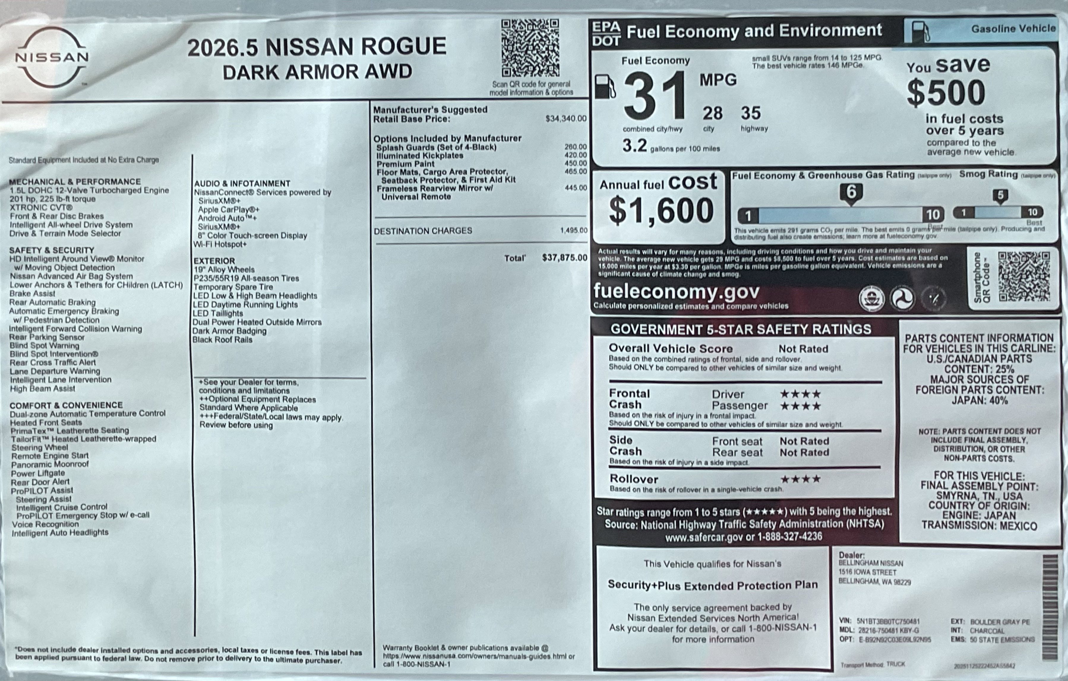 Used 2026 Nissan Rogue SV image 13