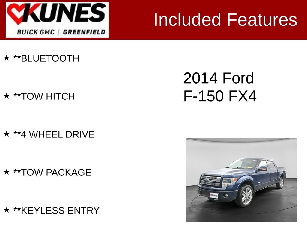 Used 2014 Ford F150 Limited AWD/4WD image 2