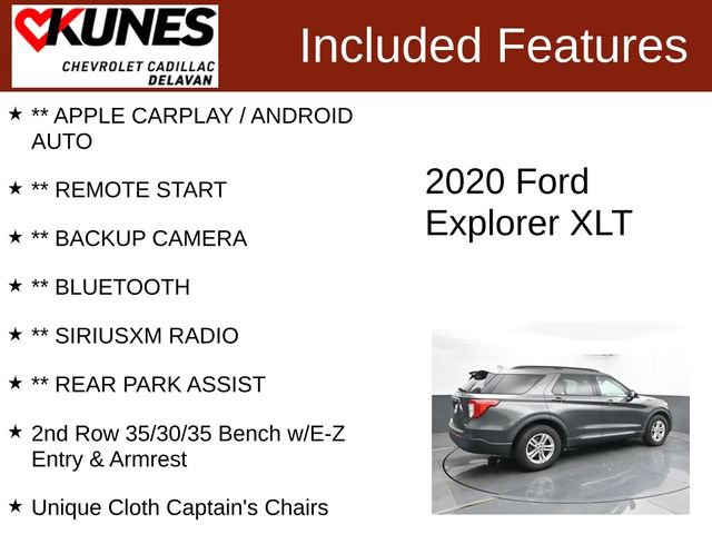 Used 2020 Ford Explorer XLT AWD/4WD image 3