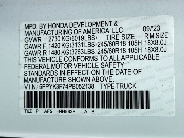 Used 2023 Honda Ridgeline RTL-E image 35