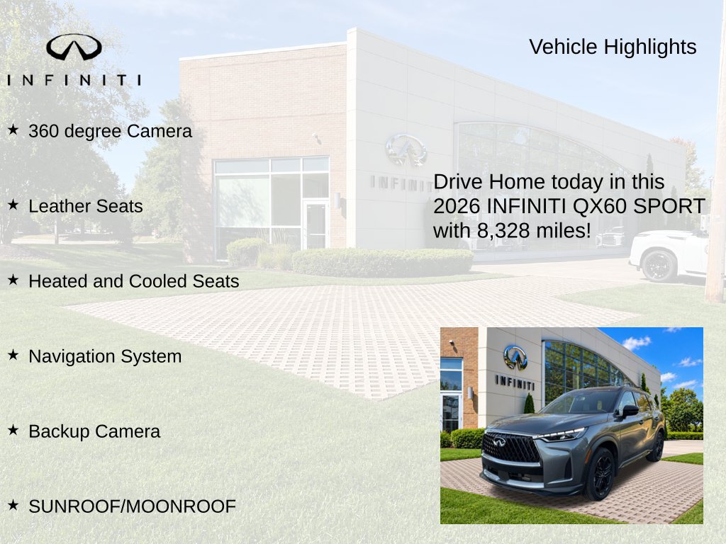 Used 2026 INFINITI QX60 Sport w/ Dark Cargo Package AWD/4WD image 9