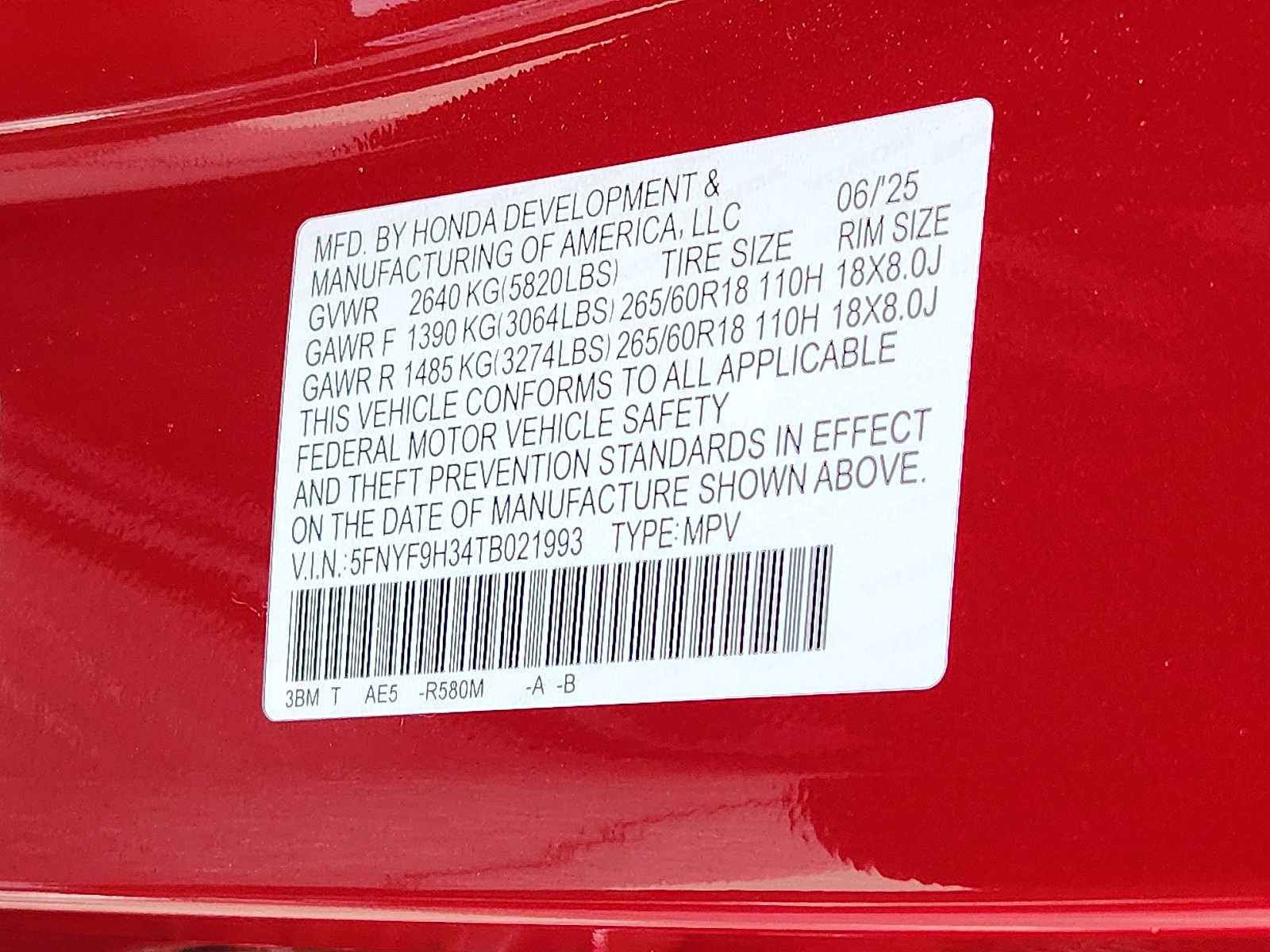 Certified 2026 Honda Passport RTL image 28